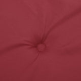 Coussin de banc de jardin rouge bordeaux 120x50x3 cm