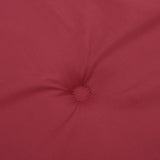 Coussin de banc de jardin rouge bordeaux 150x50x3 cm