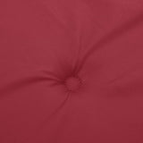 Coussin de banc de jardin rouge bordeaux 180x50x3 cm