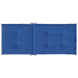 Coussins de chaise de jardin à dossier haut lot de 6 bleu royal