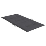 Coussins de chaise de jardin à dossier bas lot de 6 anthracite