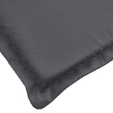 Coussin de chaise longue anthracite 186x58x3 cm tissu oxford