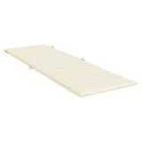 Coussin de chaise longue crème 186x58x3 cm tissu oxford