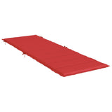 Coussin de chaise longue rouge 186x58x3 cm tissu oxford