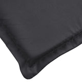 Coussin de chaise longue noir 186x58x3 cm tissu oxford