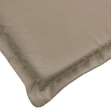 Coussin de chaise longue taupe 186x58x3 cm tissu oxford