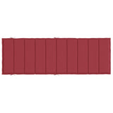 Coussin de chaise longue rouge bordeaux 186x58x3cm tissu oxford