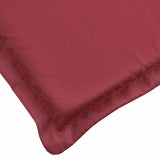 Coussin de chaise longue rouge bordeaux 186x58x3cm tissu oxford