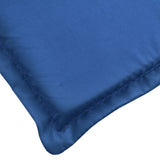 Coussin de chaise longue bleu royal 186x58x3 cm tissu oxford