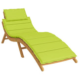 Coussin de chaise longue vert vif 186x58x3 cm tissu oxford