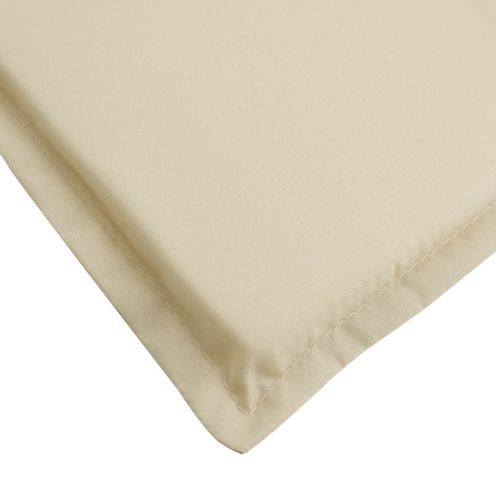 Coussin de chaise de terrasse beige (75+105)x50x4 cm