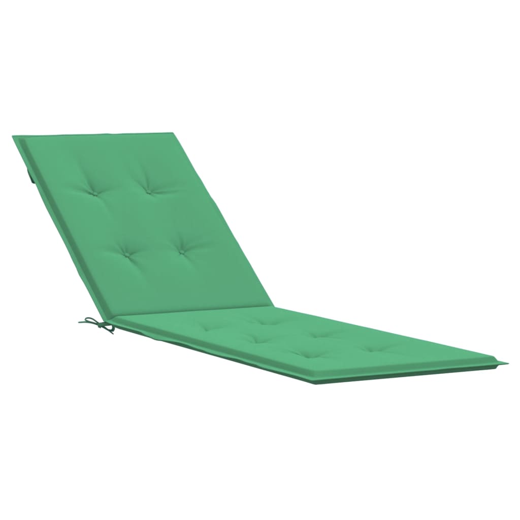 Coussin de chaise de terrasse vert (75+105)x50x4 cm