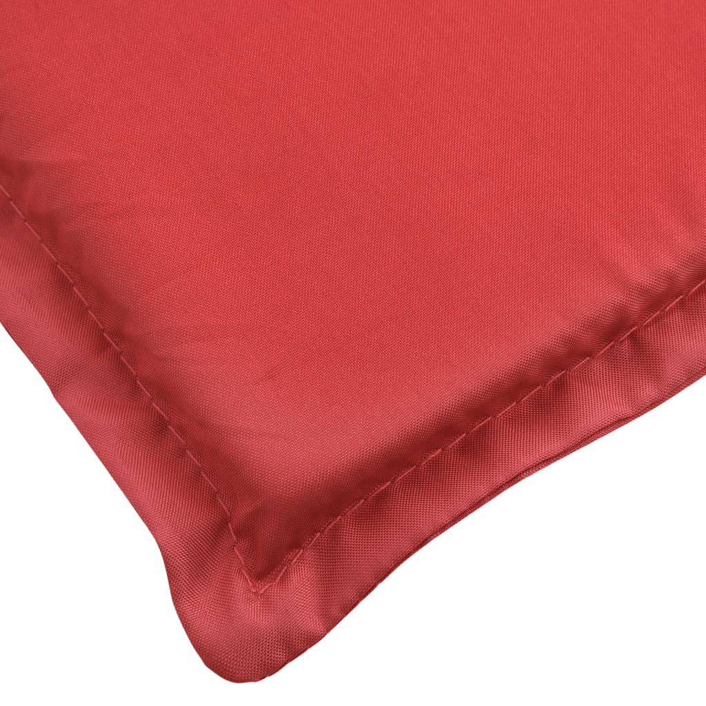 Coussin de chaise de terrasse rouge (75+105)x50x4 cm