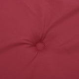 Coussin de chaise de terrasse rouge bordeaux (75+105)x50x4 cm