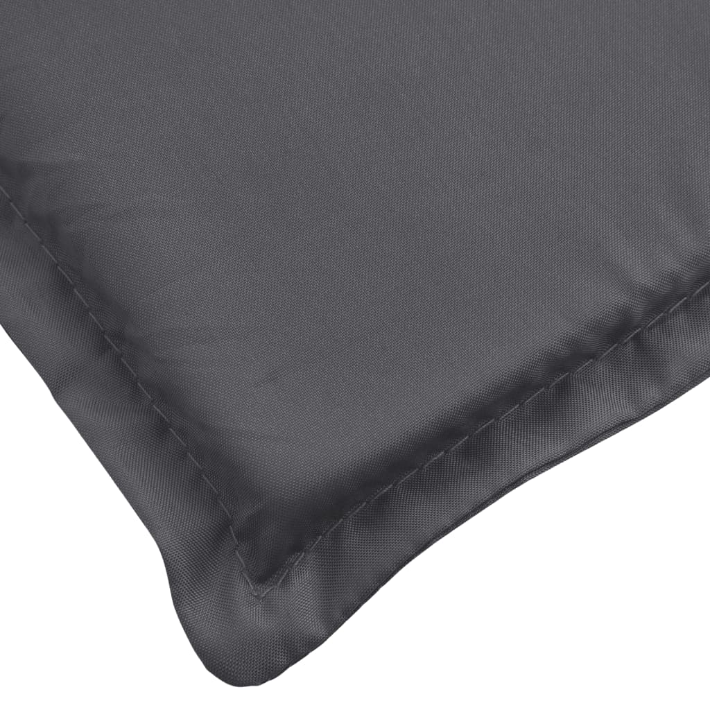 Coussin de chaise longue anthracite 200x50x3cm tissu oxford