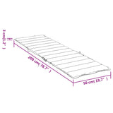 Graues Loungesessel-Kissen, 200 x 50 x 3 cm, Oxford-Stoff