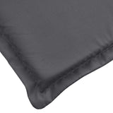 Coussin de chaise longue anthracite 200x60x3 cm tissu oxford