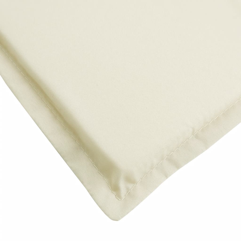 Coussin de chaise longue crème 200x60x3 cm tissu oxford