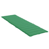 Coussin de chaise longue vert 200x60x3 cm tissu oxford