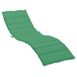 Coussin de chaise longue vert 200x70x3 cm tissu oxford