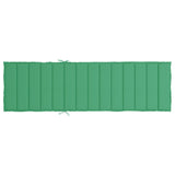 Coussin de chaise longue vert 200x70x3 cm tissu oxford