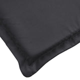 Coussin de chaise longue noir 200x70x3 cm tissu oxford