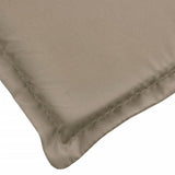 Coussin de chaise longue taupe 200x70x3 cm tissu oxford