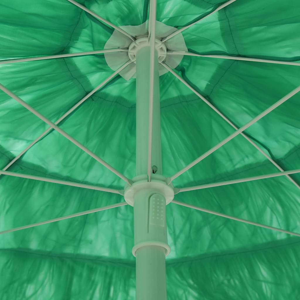 Parasol de plage Hawaii vert 180 cm