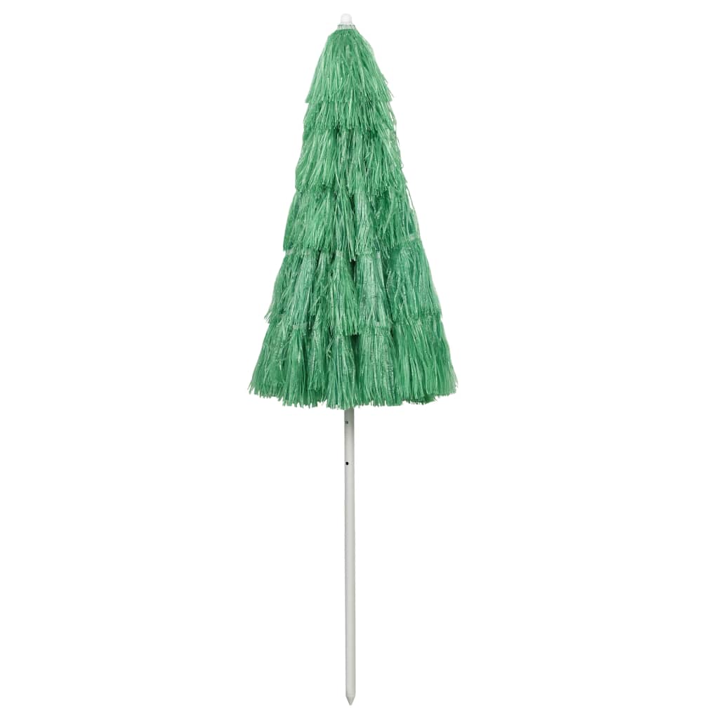 Parasol de plage Hawaii vert 240 cm