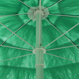 Parasol de plage Hawaii vert 240 cm