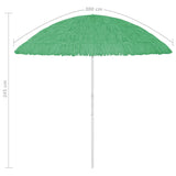 Parasol de plage Hawaii vert 300 cm