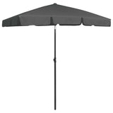 Parasol de plage anthracite 180x120 cm