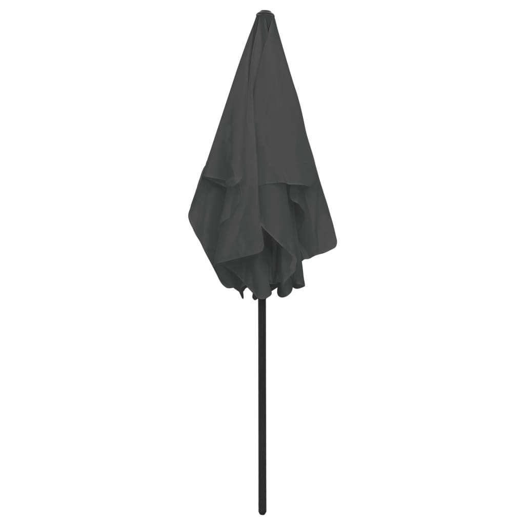 Parasol de plage anthracite 180x120 cm