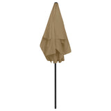 Parasol de plage taupe 180x120 cm