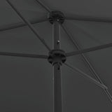 Parasol de plage anthracite 200x125 cm