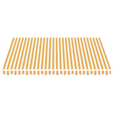 Tissu de remplacement pour auvent Jaune et blanc 4x3,5 m