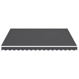 Tissu de remplacement pour auvent Anthracite 4x3,5 m