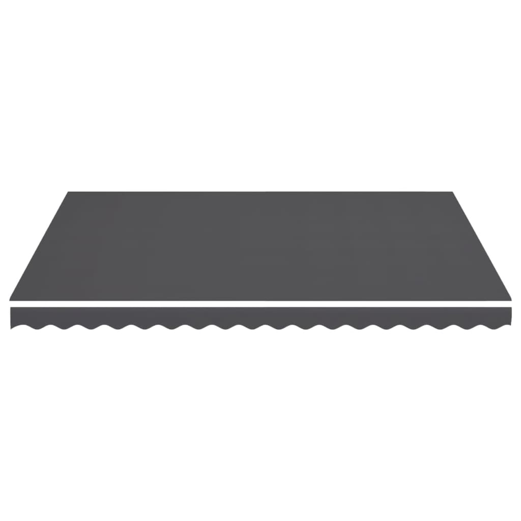 Tissu de remplacement pour auvent Anthracite 4,5x3,5 m