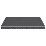 Tissu de remplacement pour auvent Anthracite 4,5x3,5 m