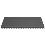 Tissu de remplacement pour auvent Anthracite 6x3,5 m