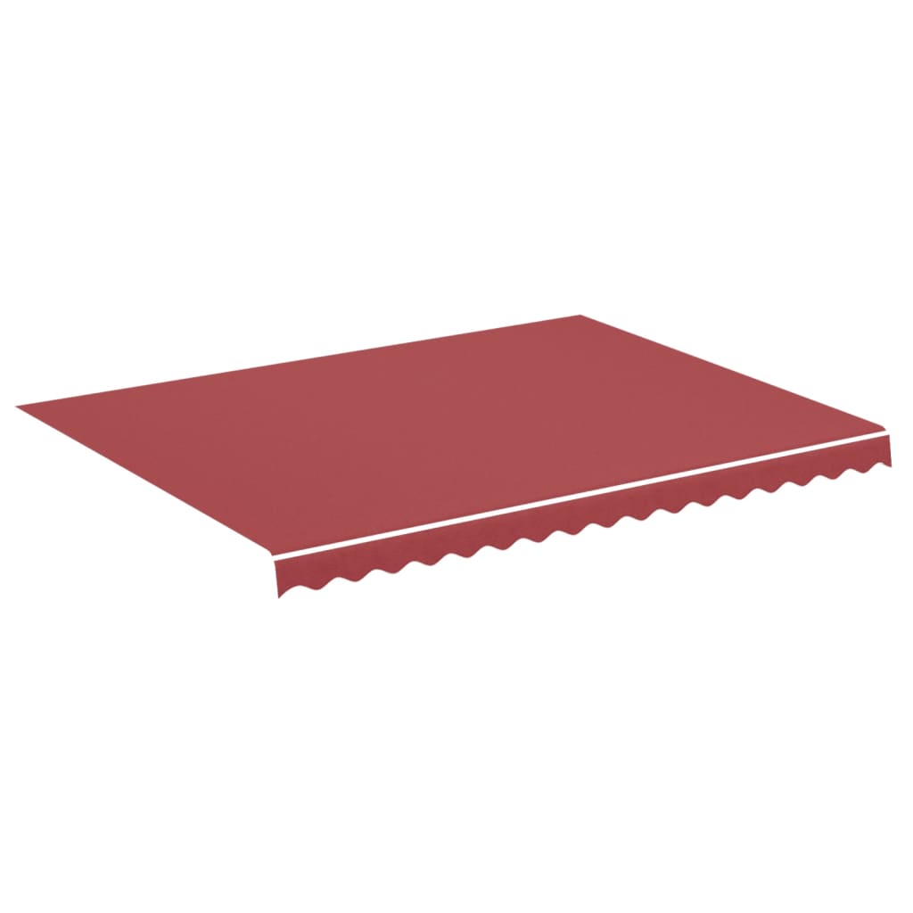 Tissu de remplacement pour auvent Bordeaux rouge 4x3 m