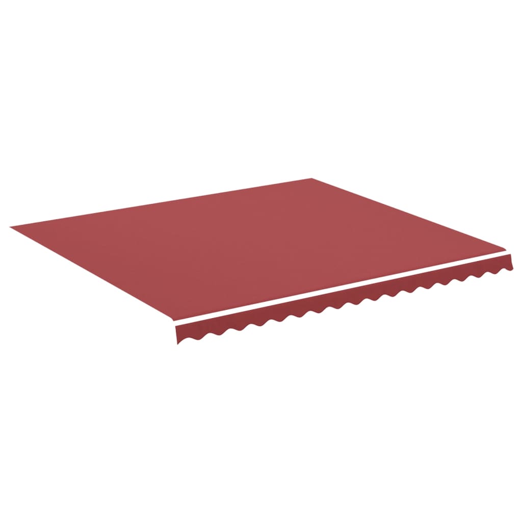 Tissu de remplacement pour auvent Bordeaux rouge 4x3,5 m