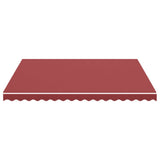 Tissu de remplacement pour auvent Bordeaux rouge 4x3,5 m