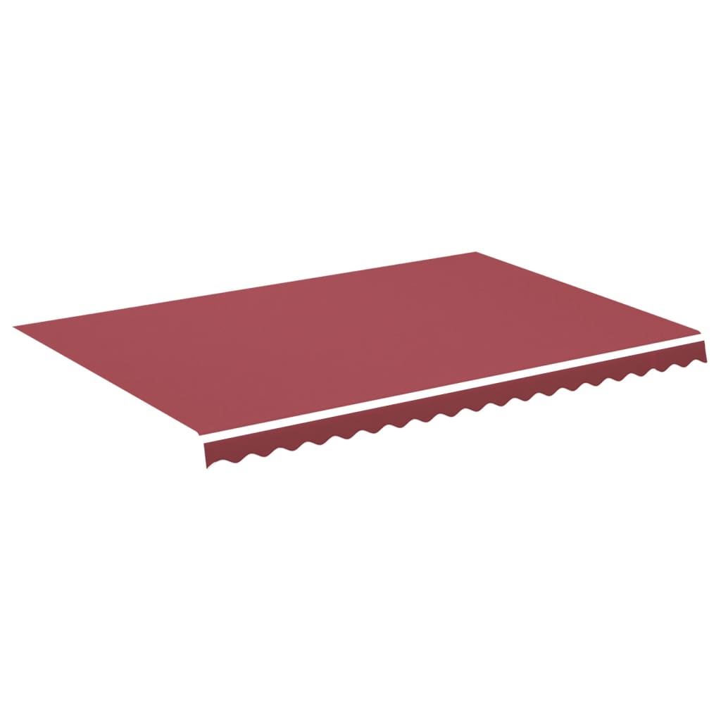 Tissu de remplacement pour auvent Bordeaux rouge 4,5x3 m