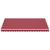 Tissu de remplacement pour auvent Bordeaux rouge 4,5x3 m