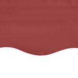 Tissu de remplacement pour auvent Bordeaux rouge 4,5x3 m