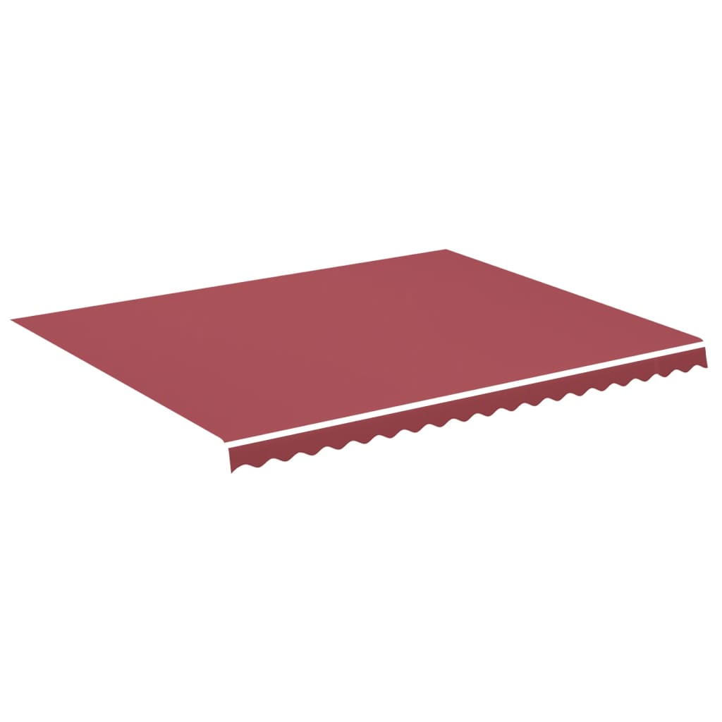 Tissu de remplacement pour auvent Bordeaux rouge 4,5x3,5 m