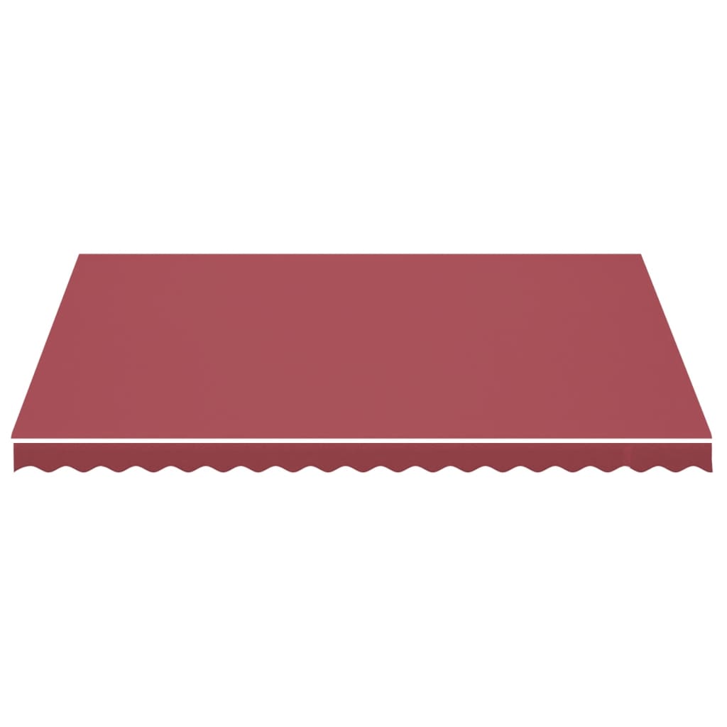 Tissu de remplacement pour auvent Bordeaux rouge 4,5x3,5 m