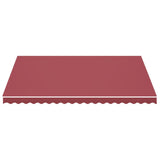 Tissu de remplacement pour auvent Bordeaux rouge 4,5x3,5 m