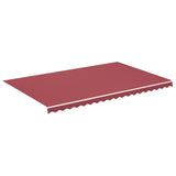 Tissu de remplacement pour auvent Bordeaux rouge 5x3 m